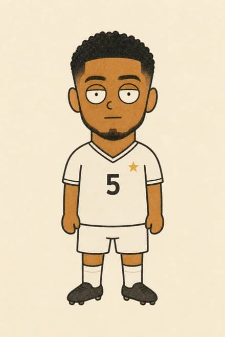 Bellingham, desenhado no estilo do Fut Gibi