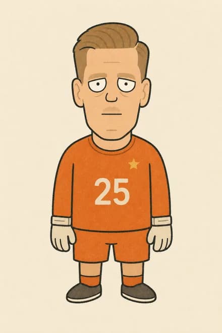 Szczesny, desenhado no estilo do Fut Gibi