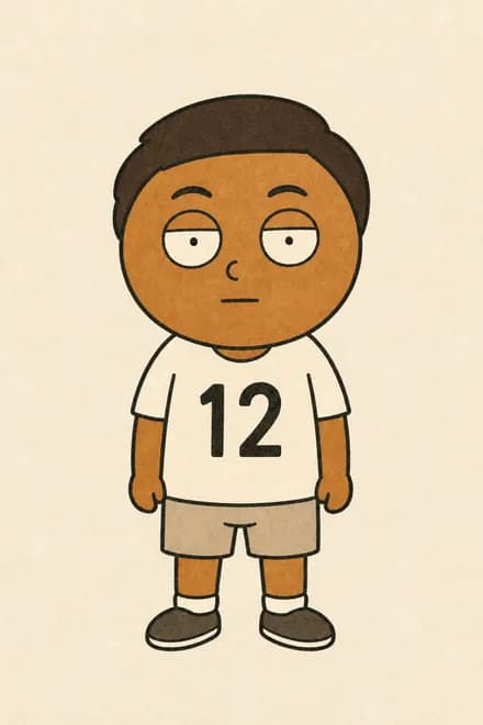O torcedor de camisa 12, mascote do Fut Gibi